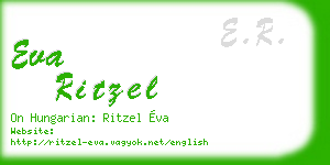 eva ritzel business card