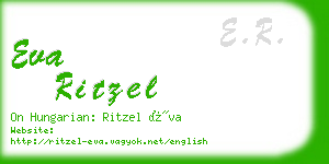 eva ritzel business card